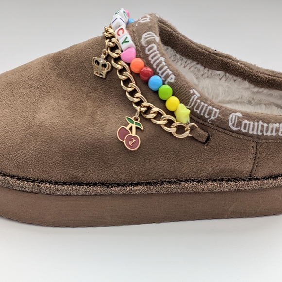 NWT Juicy Couture Women's (Size 7) Mules/Slippers/Shoes w/Beads & Charms - Picture 9 of 15